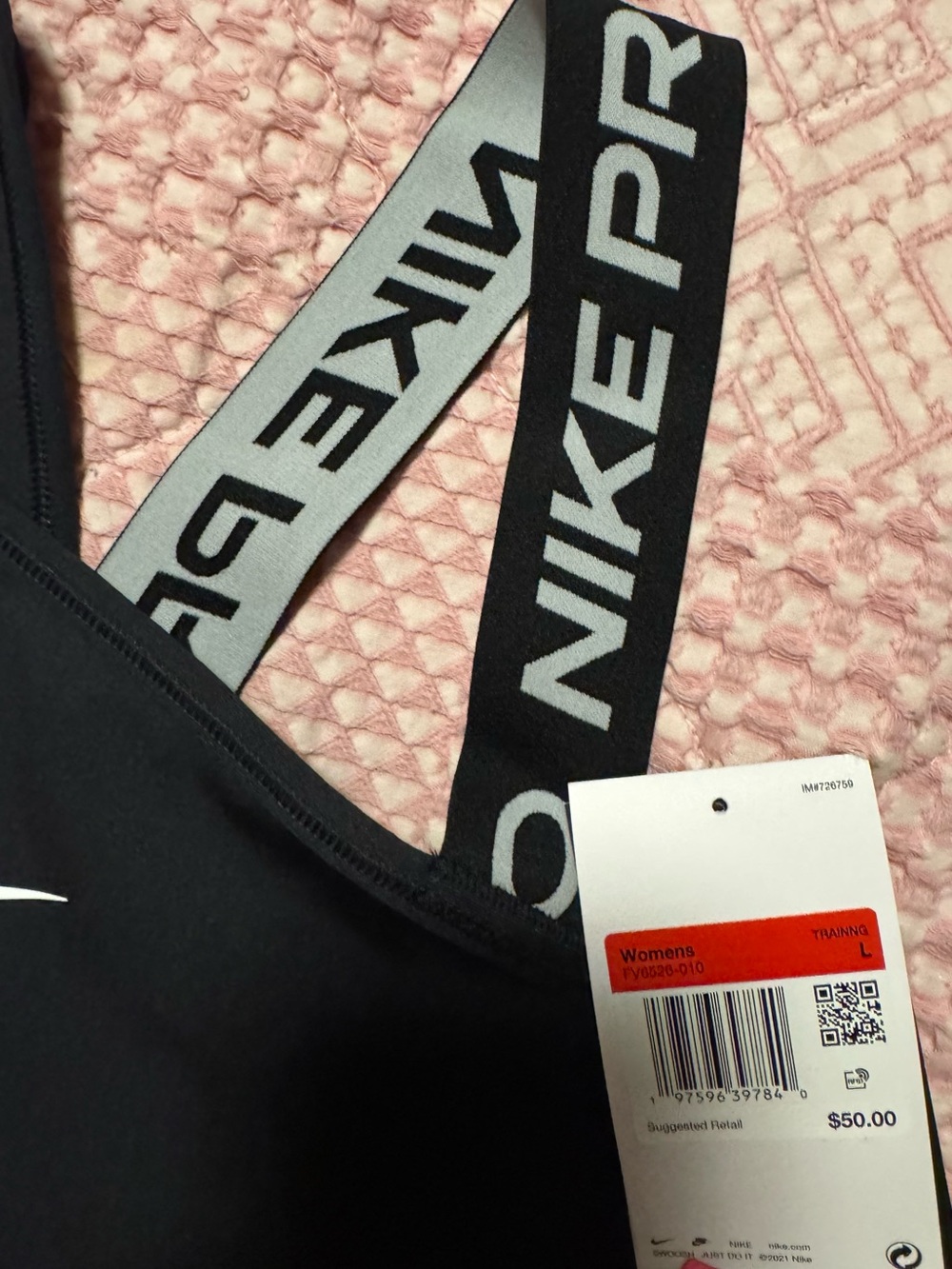 Nike Women's Pro Swoosh MS
Asymmetrical Padded Sports
Bra large nwt - Picture 3 of 9
